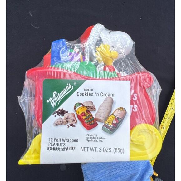 Vintage Snoopy & Woodstock Peanuts Christmas Sleigh Whitman’s Candies Sealed! - Picture 3 of 8
